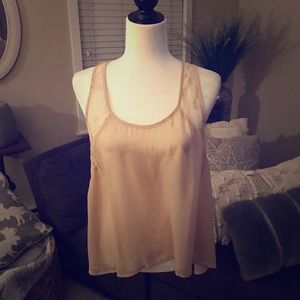 Lace tan cami